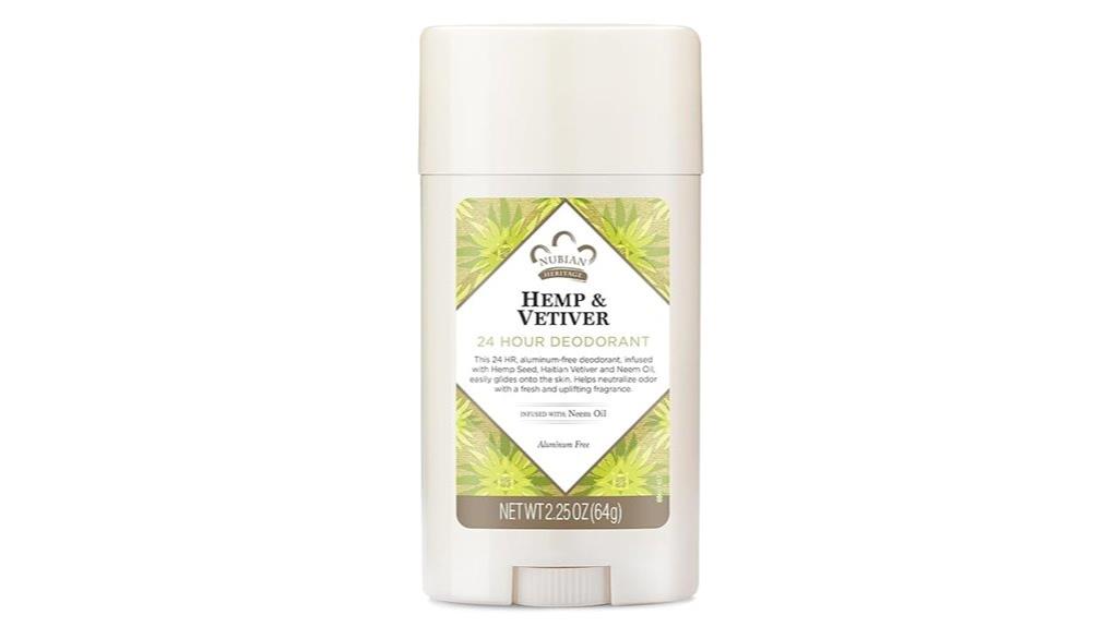 aluminum free hemp vetiver