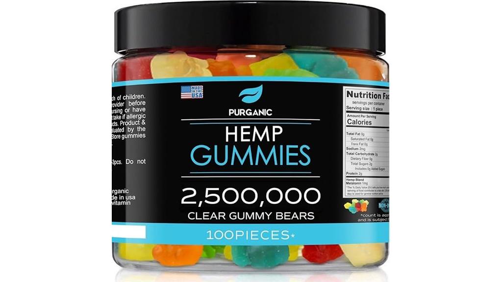 american made natural hemp gummies