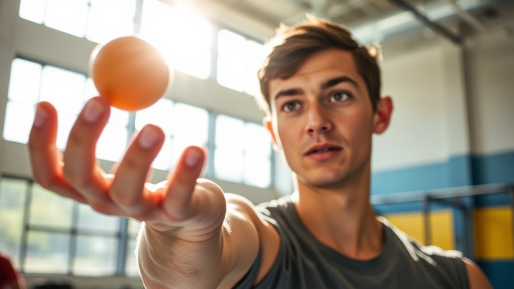 ball tossing and target practice