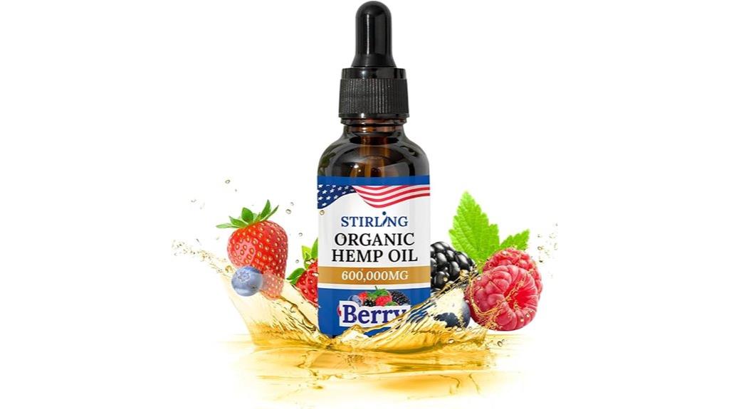 berry flavored hemp oil