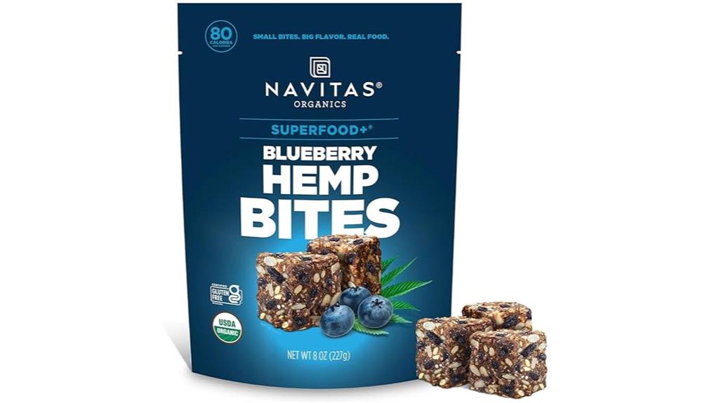 blueberry hemp superfood snacks