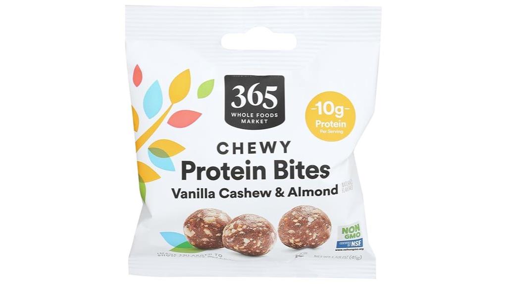 chewy vanilla cashew bites
