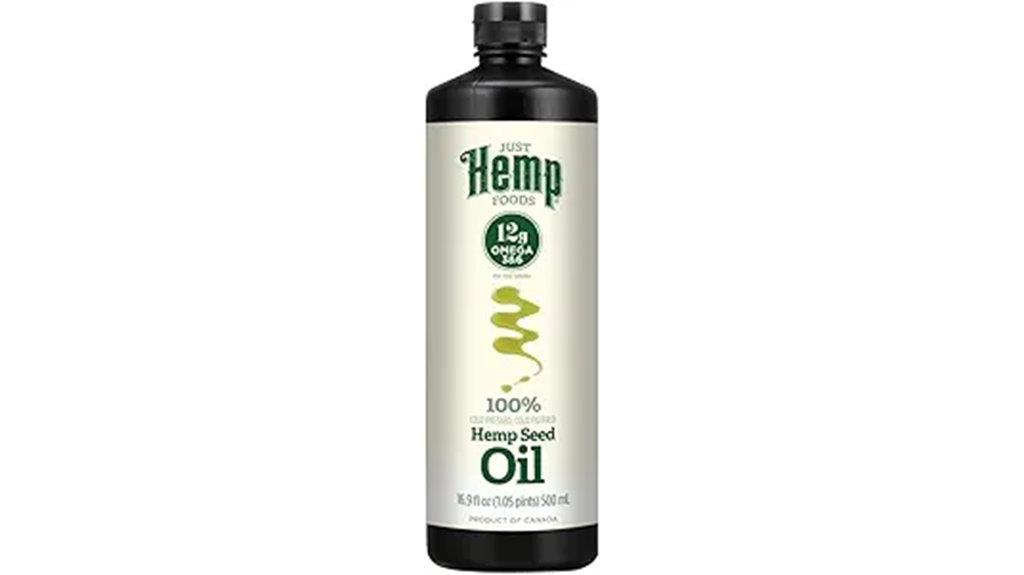 cold pressed hemp oil