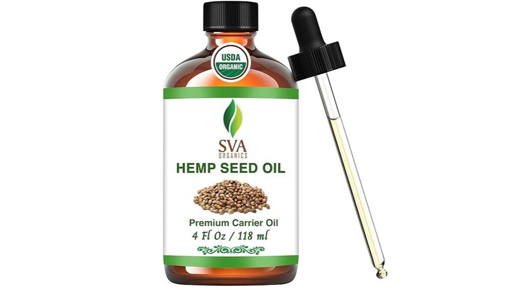 cold pressed hemp seed oil