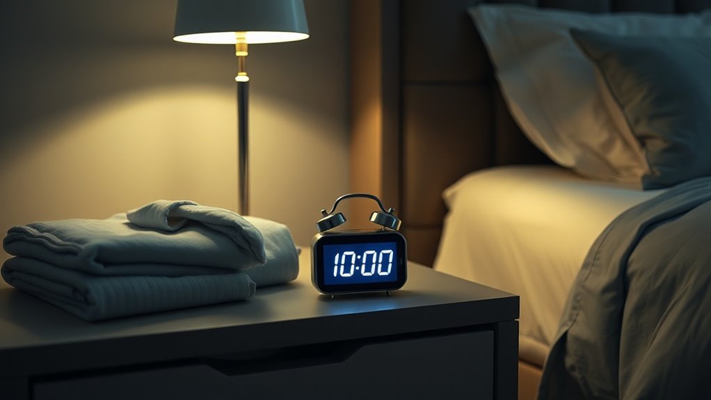 consistent bedtime alarm routine