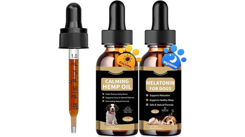 dog calming supplement set