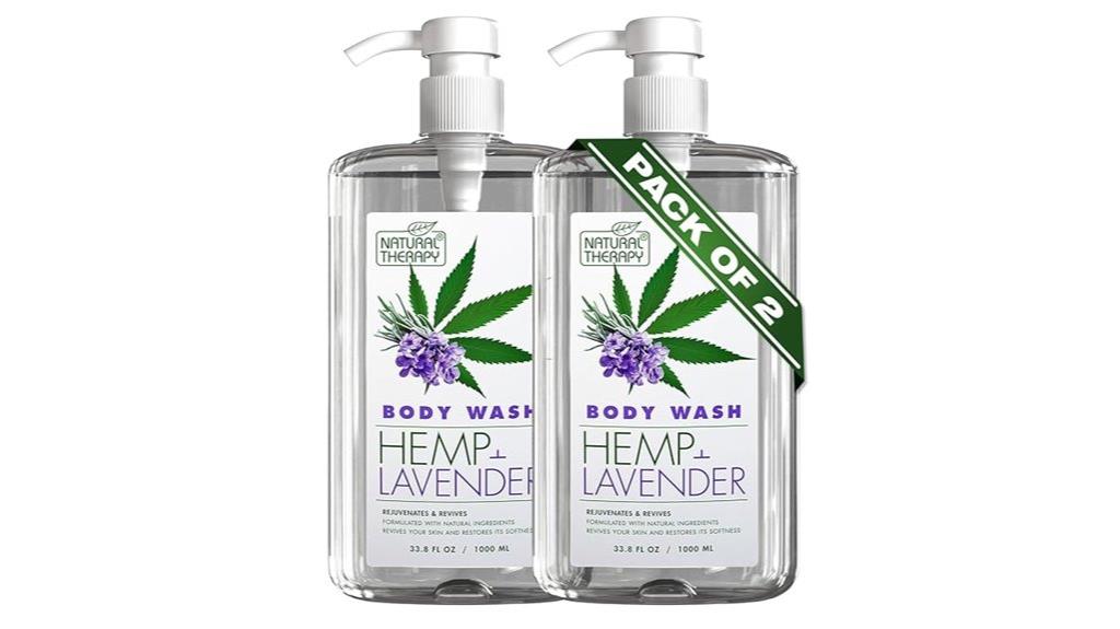 dual pack natural body wash