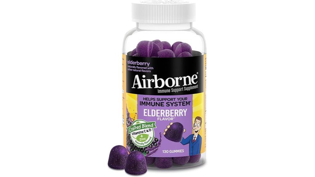 elderberry zinc vitamin gummies