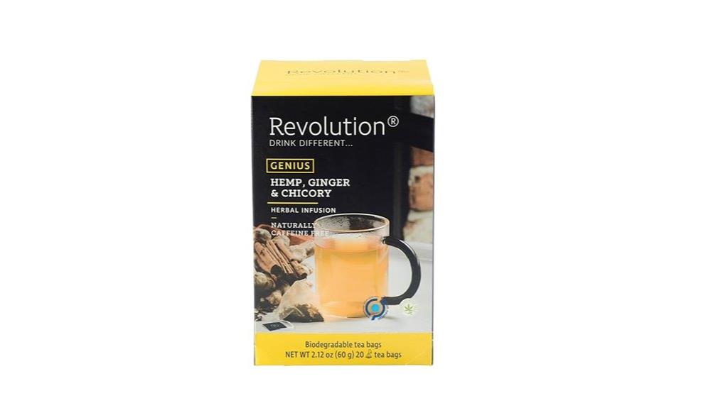 genius hemp ginger tea