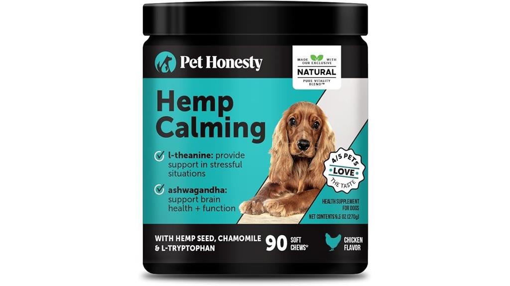 hemp based dog calming treats