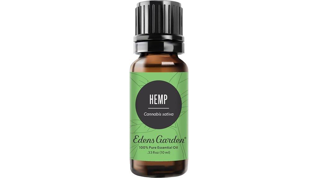 hemp essential oil bottle