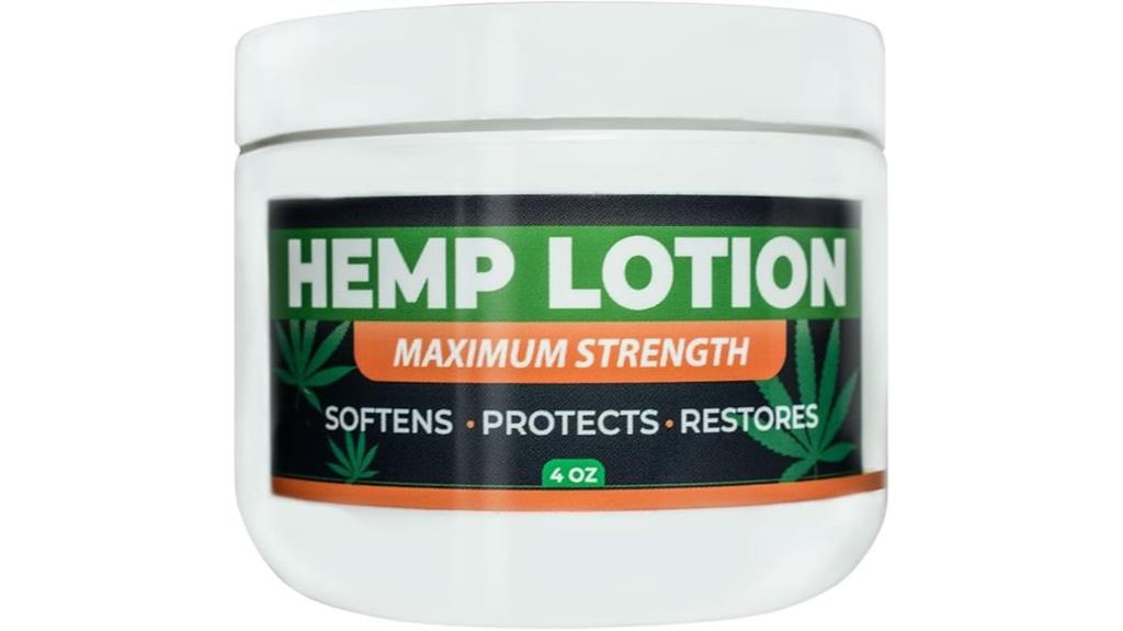 hemp lotion with natural oils
