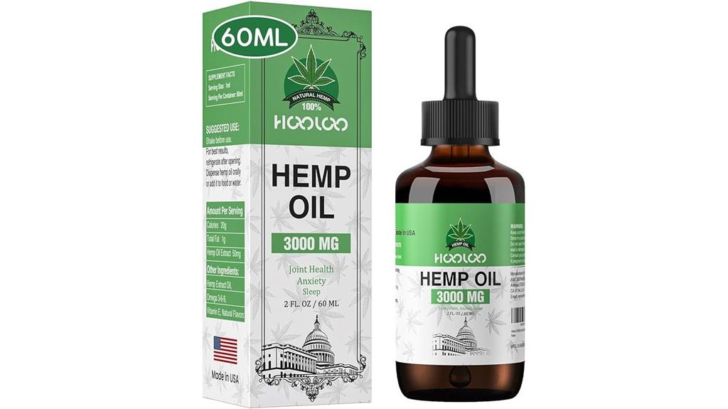 hemp oil 3000mg dosage