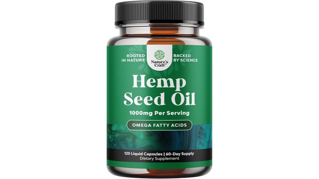 hemp oil omega capsules