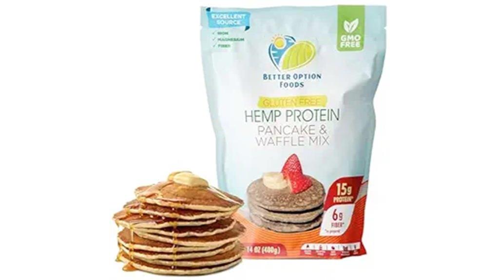 hemp protein waffle pancake mix