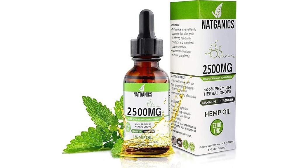 high strength organic hemp oil