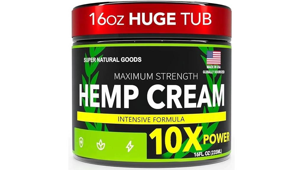 maximum strength hemp cream