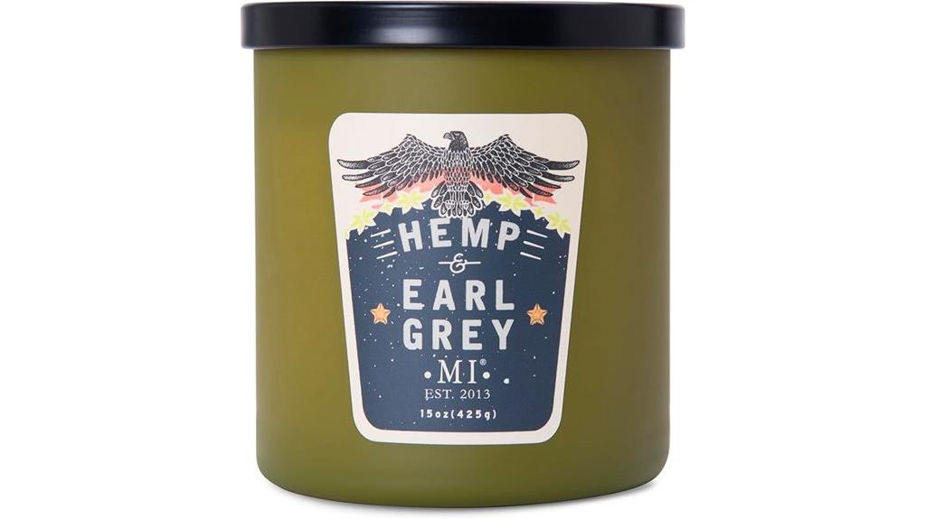 men s hemp earl grey candles