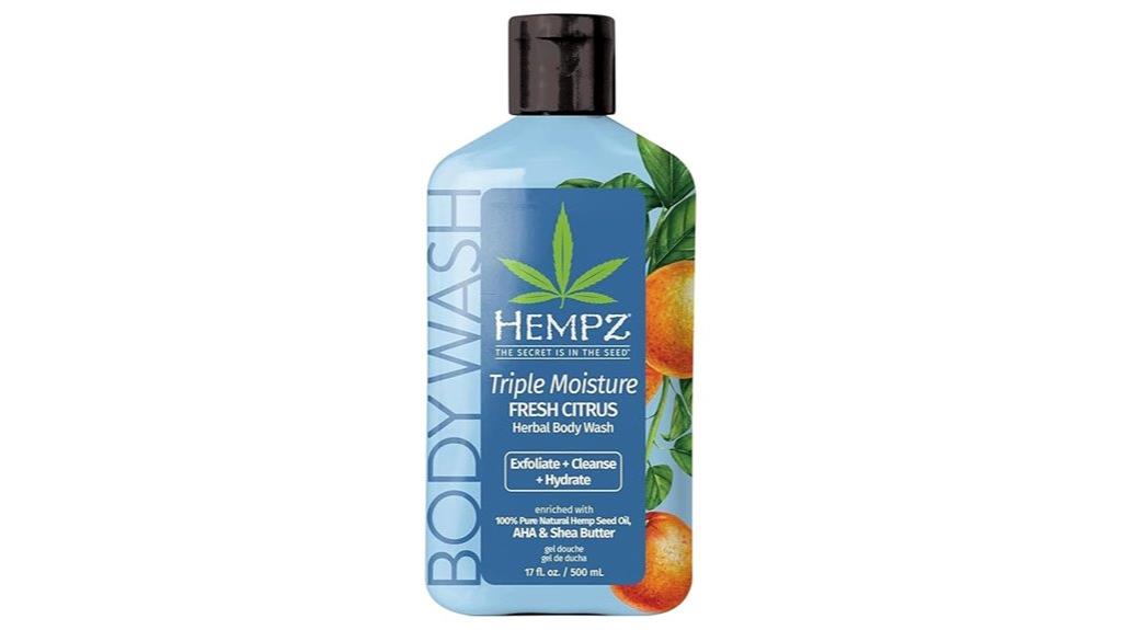 moisturizing shea hemp wash