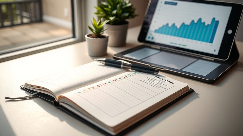 monitor review adjust celebrate