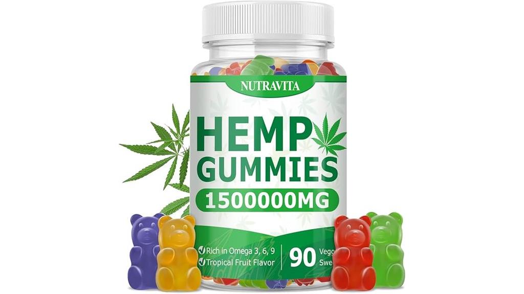 natural hemp gummies bottle