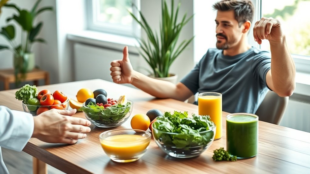 nutrition enhances healing progress