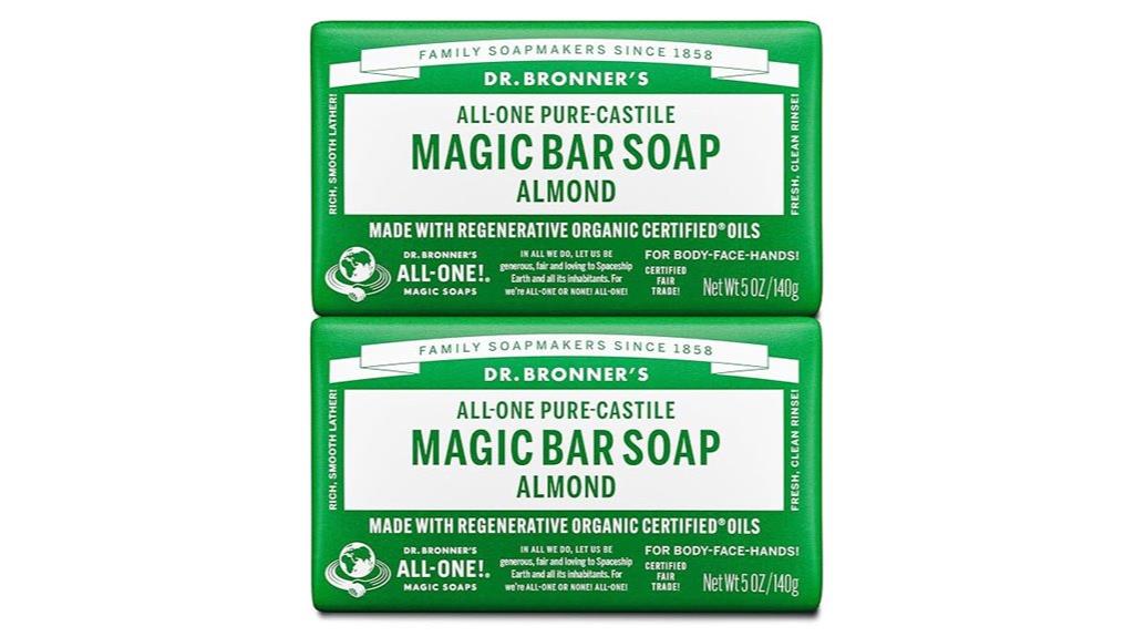 organic almond bar soap