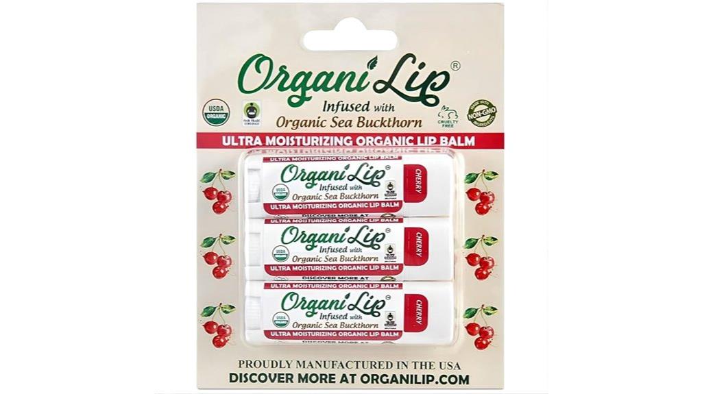 organic cherry lip balm