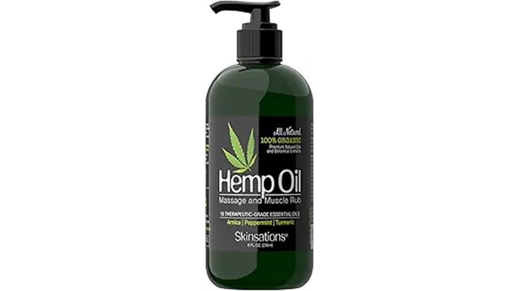 organic hemp muscle relief