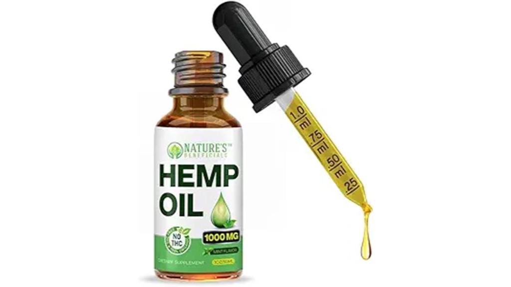 organic hemp oil drops