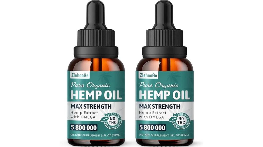 organic hemp oil drops