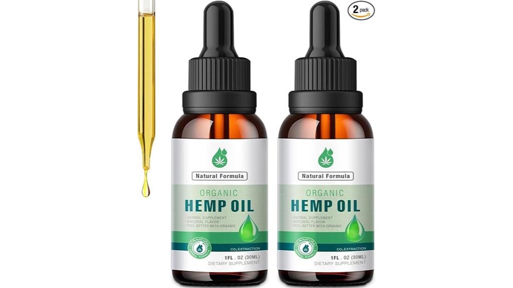 organic hemp oil pack