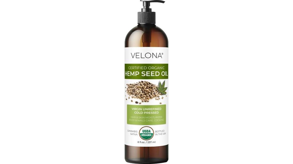 organic hemp seed oil