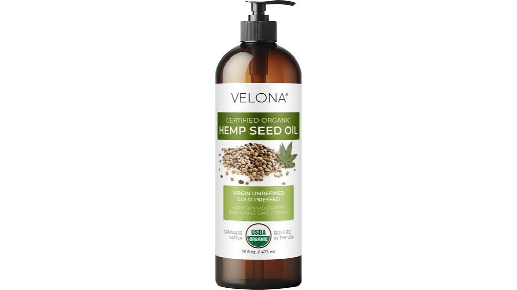 organic hemp seed oil