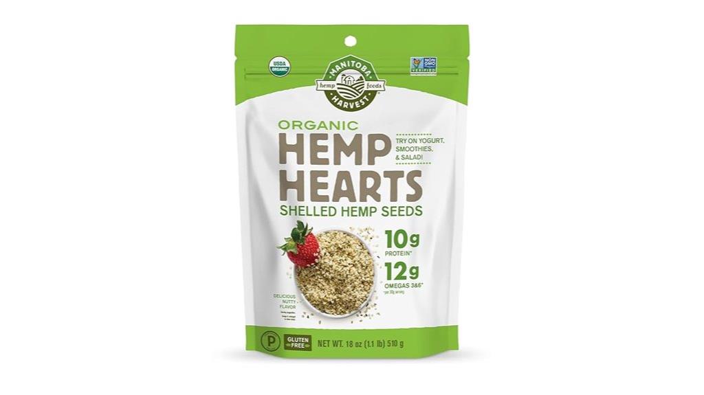 organic hemp seed package