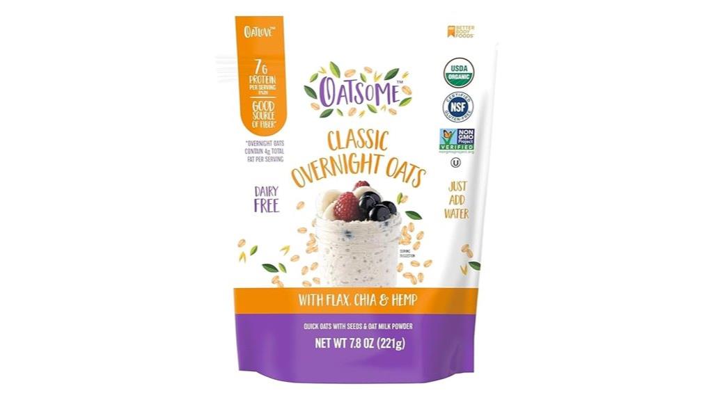 organic overnight oat mix