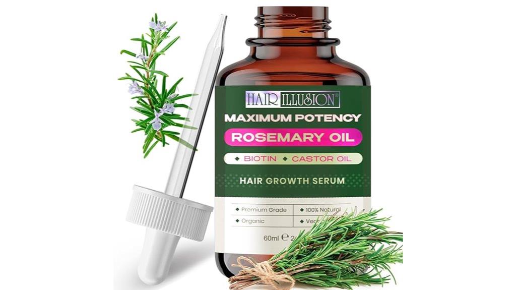 organic rosemary mint hair oil