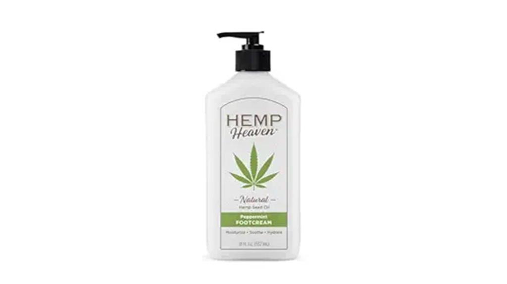 peppermint hemp foot cream