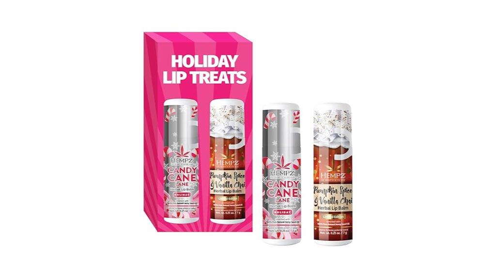 seasonal hempz lip balm duo