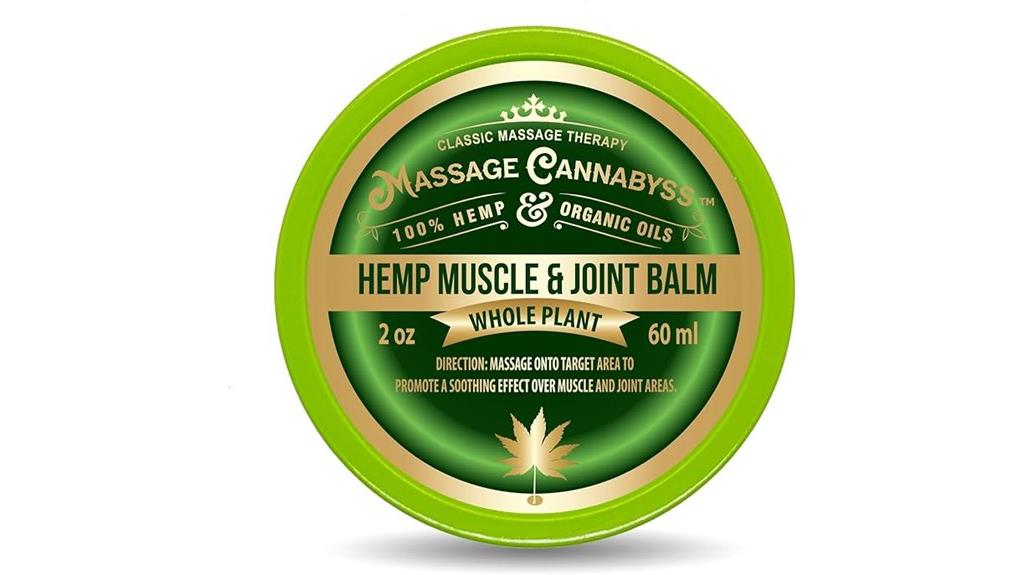 soothing hemp muscle balm
