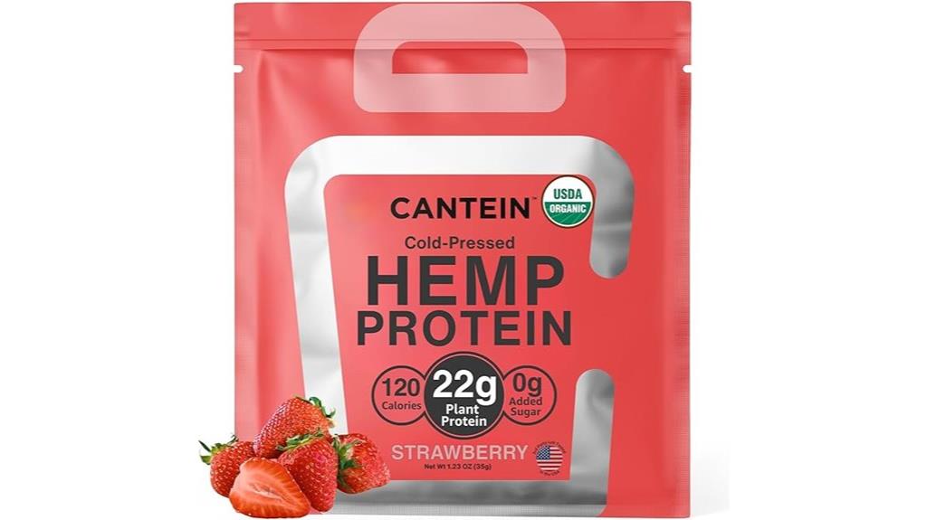 strawberry hemp protein powder
