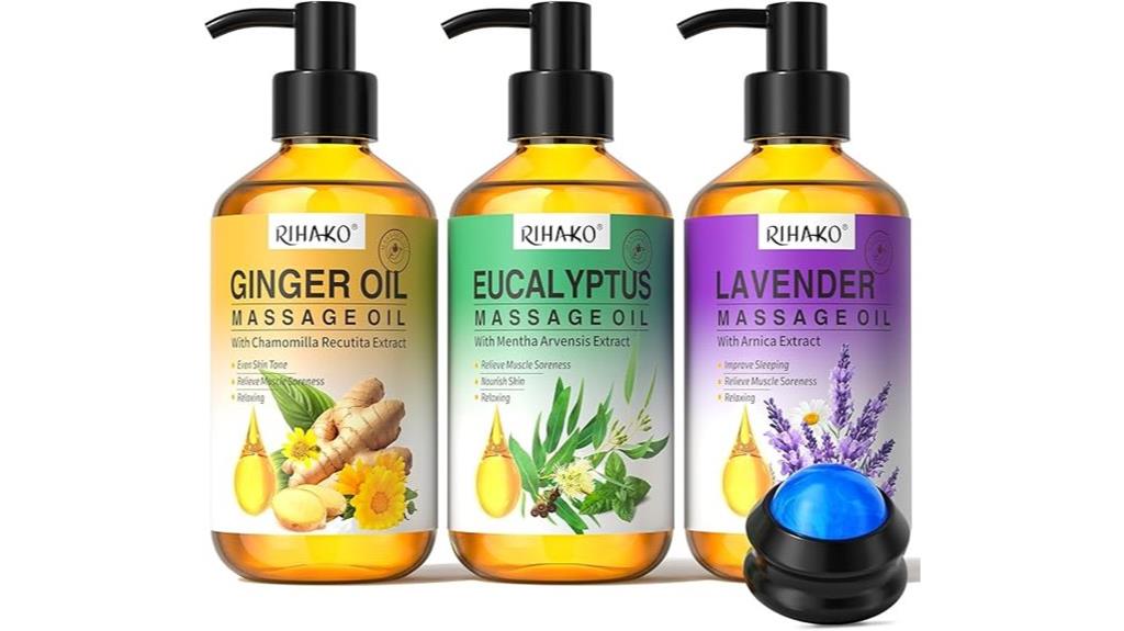 triple pack massage oils