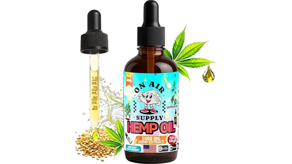 unflavored organic hemp oil